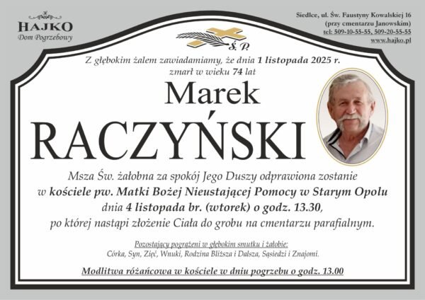 Raczyński Marek - Dom Pogrzebowy HAJKO